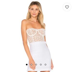 NWOT | MAJORELLE WYN BODYSUIT IN WHITE | XS